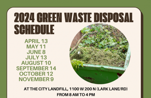 2024 Green Waste Schedule