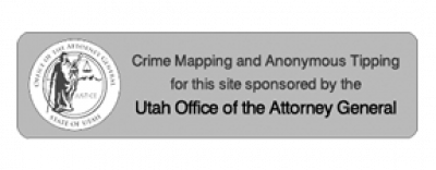 "Crime Mapping and Anonymous Tipping for this site sponsored by the Utah Office of the Attorney General"