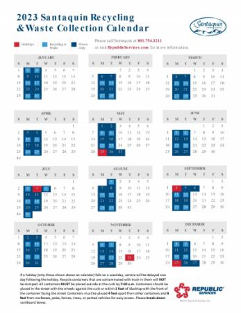 Garbage and Recycling Calendar 2023