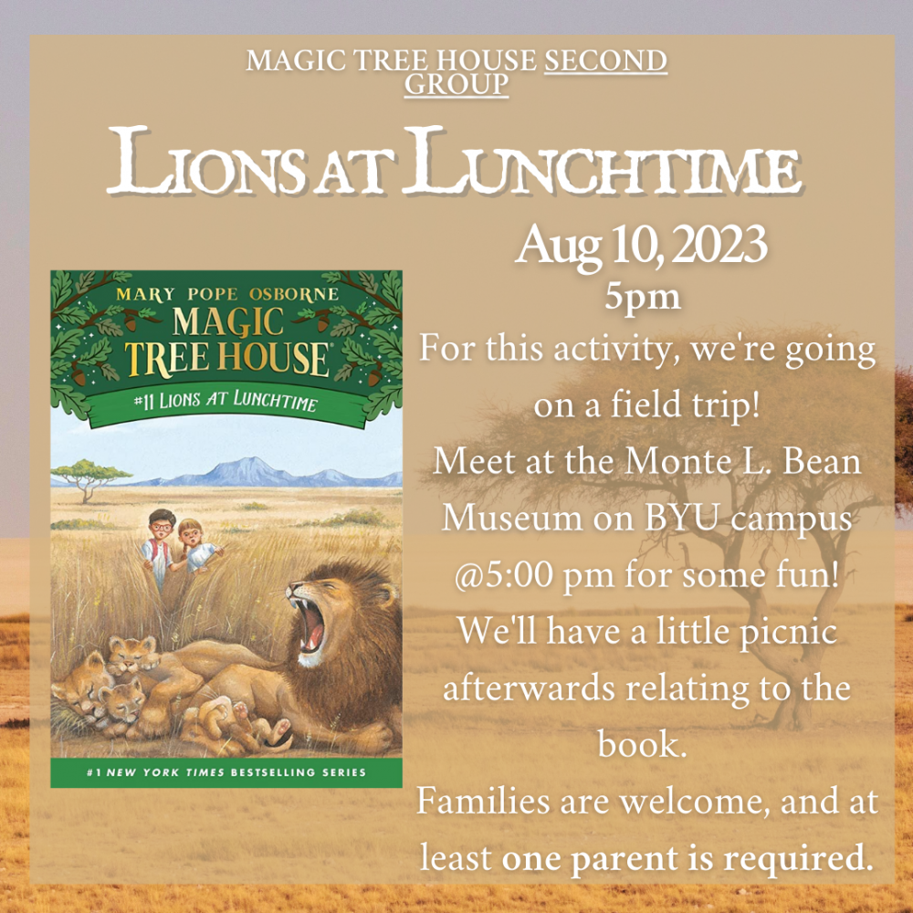 Magic Tree House Book Club-Group 2 - 5:00pm - Special Date